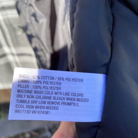 Gray Plaid Flannel Shacket L - Picture 5 of 5